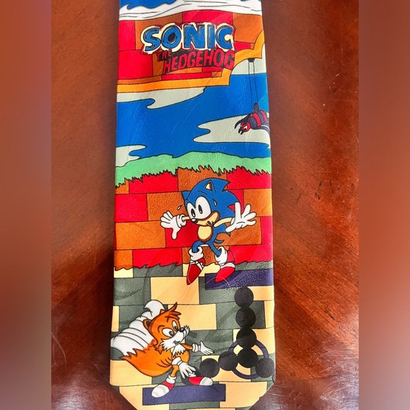Sonic The Hedgehog - Men’s Tie - Vintage 1994 Official Sega Merchandise - Rare - Picture 3 of 10